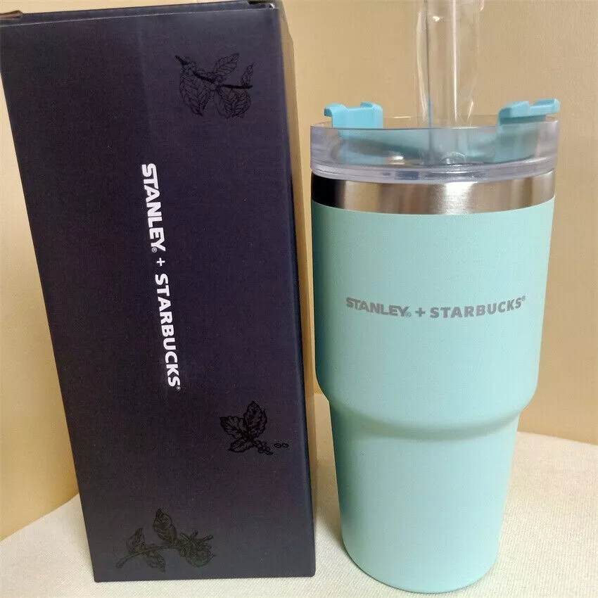 Starbucks Stanley Classic Straw Cup Insulated Car Cup 20oz/591ml Light Blue