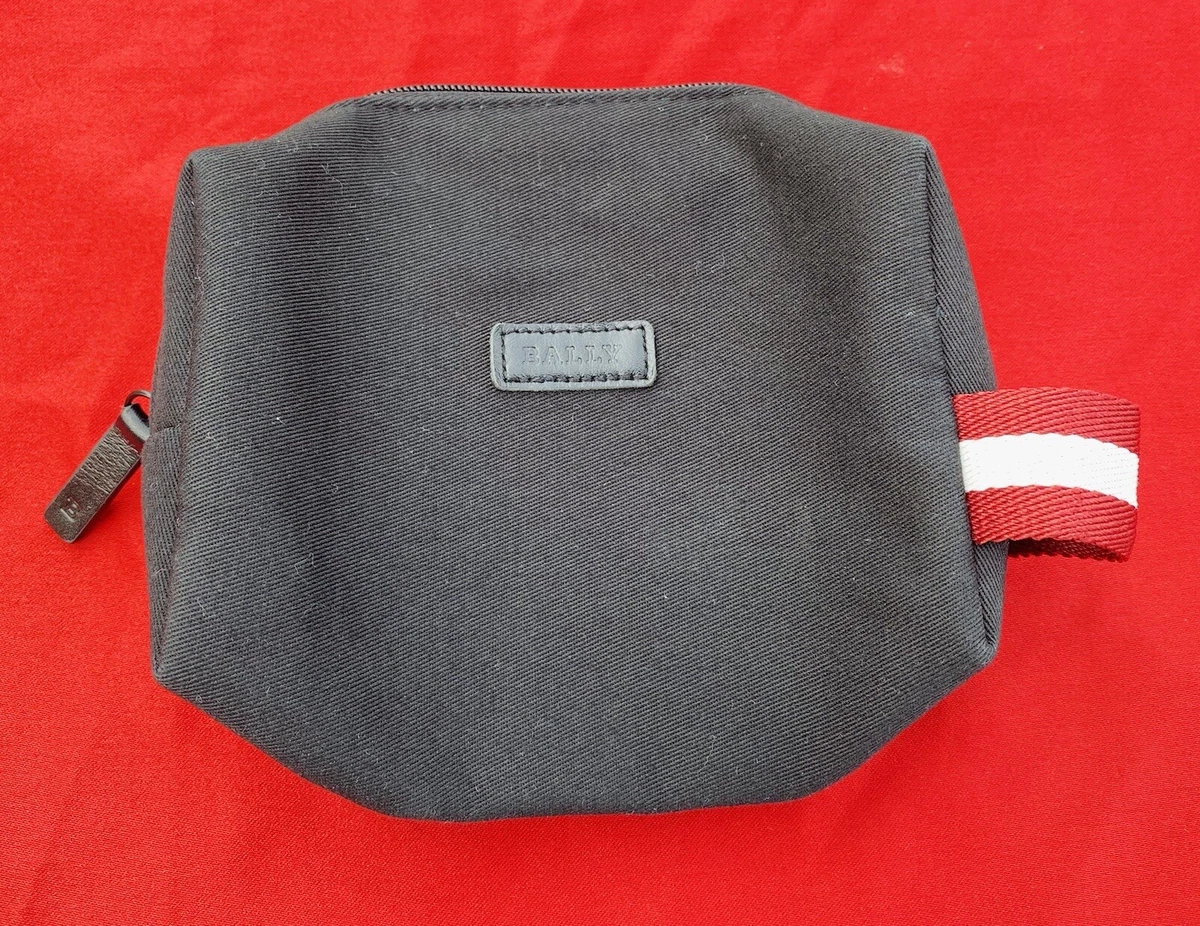 BALLY Swiss Airline Toiletry Cosmetic Makeup Bag Pouch