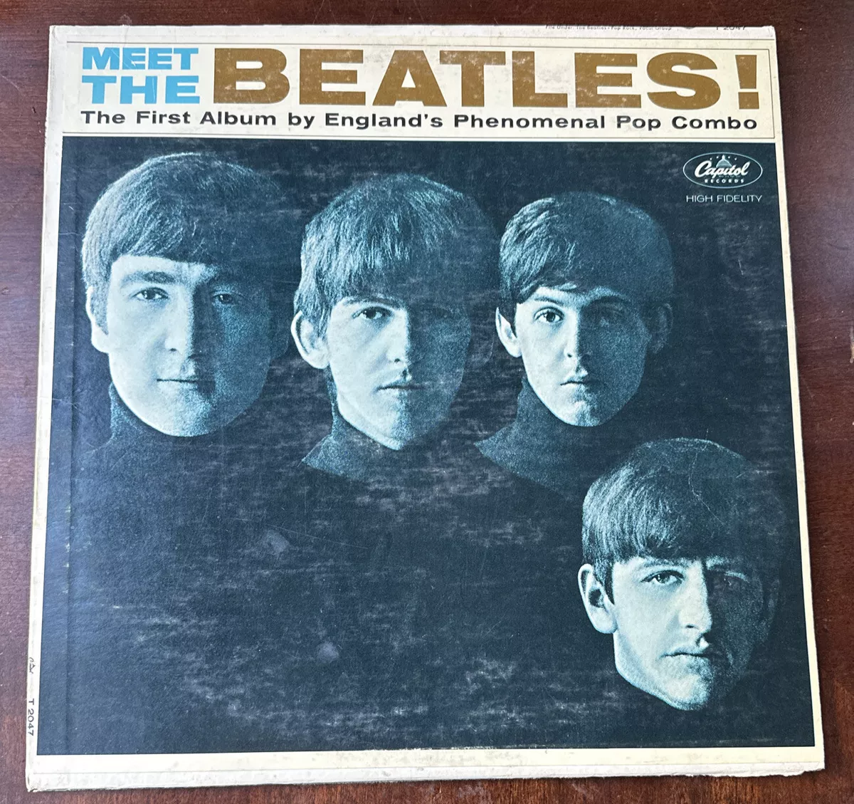 Meet The Beatles! First Album Original Capitol T-2047 Vinyl LP, G+