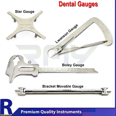 Dental Gauges Orthodontic Bracket Positioning Measuring Caliper Instruments New