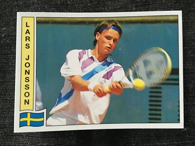 PANINI TENNIS ATP TOUR 1992 STAR PLAYER LARS JONSSON SUEDE # 92 MINT PSA NEW 