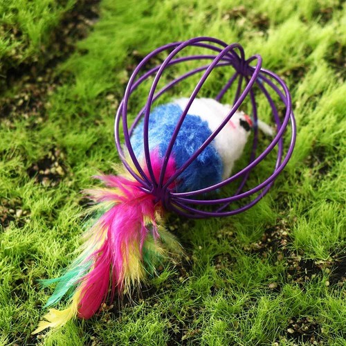 Play Cat Accessories Kitten Cat Toys Pet Supplies Cat Teaser Toy Cage Mouse Toy - Picture 9 of 12