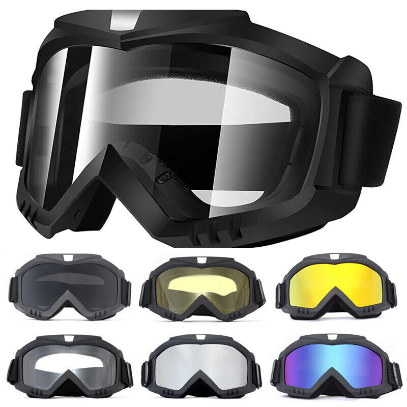Occhiali di Sicurezza per Moto Maschera Protettiva per Casco da Motocross ATV MX