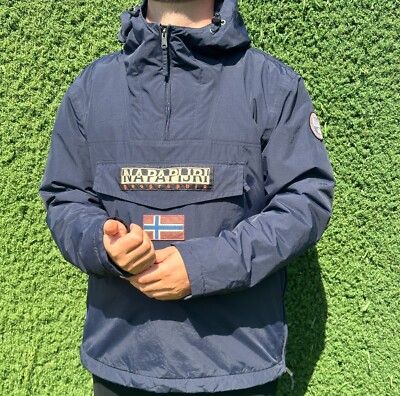 Napapijri Skidoo Taped Seams Wind Light Jacket Bomber Windbreaker Size L