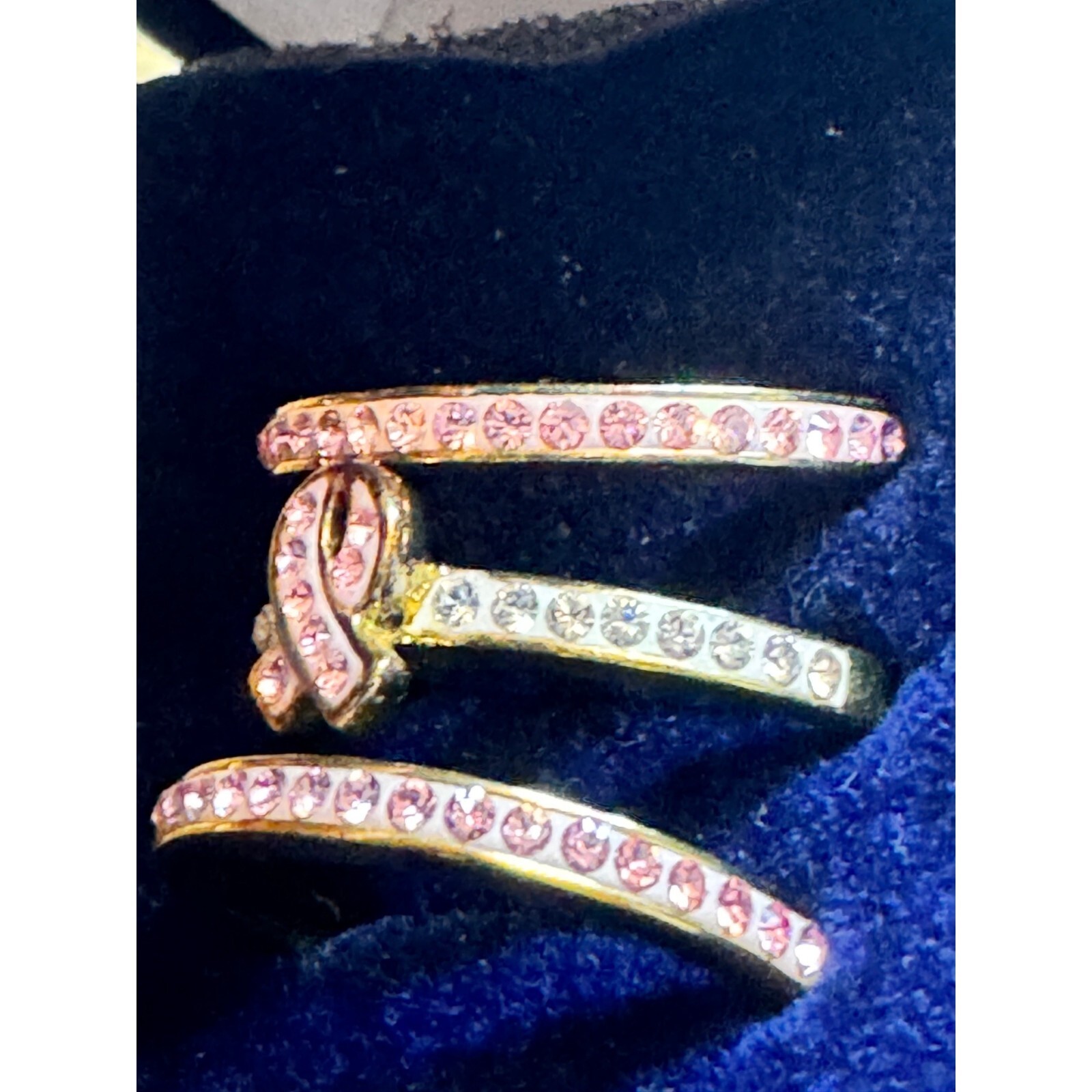 Danbury Mint Rings Hope Stackable Ring Set Size 7… - image 4