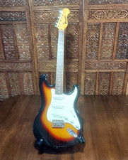 Memphis Electric Guitar Solid Body Brown Tan White Musical Instrument Basses