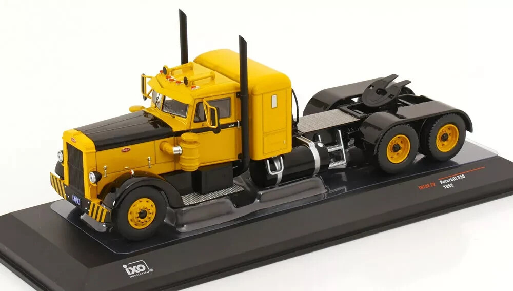 1952-43 IXO TR192.22 Yellow & Black Peterbilt 350 Tractor Truck | eBay