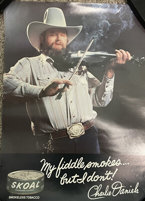daniels tobacco Charlie Daniels Skoal Smokeless Tobacco Snuff Poster Happy Days Copenhagen