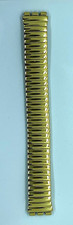 Cinturino in acciaio inox dorato NUOVO, ad elastico per SWATCH, 20MM.