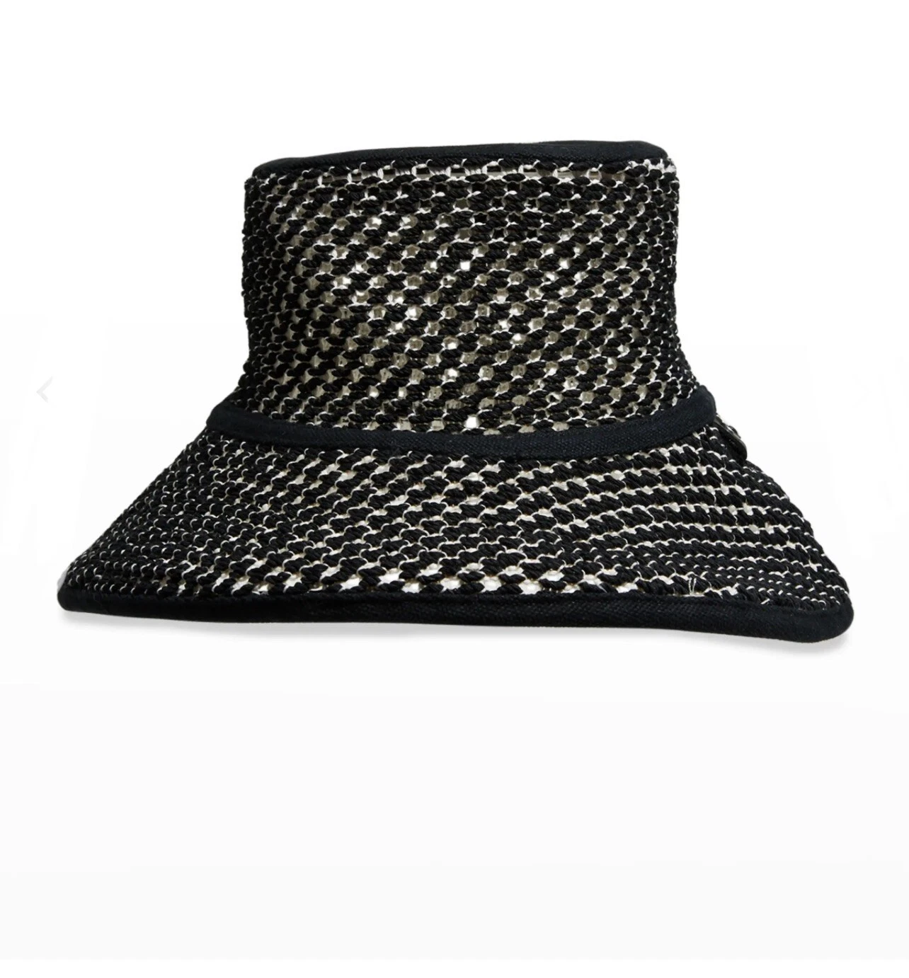 NWT $295 Rag & Bone Cruise Summer Net Bucket Hat In Black Size: 1