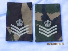 Staff Sergeant, SSgt, Rangschlaufen DPM, British Army,65x90mm (12/24)