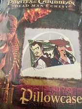 Disney Pirates Of The Caribbean DEAD MAN'S CHEST Jack Sparrow Pillow Case NEW