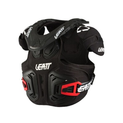 Leatt Fusion 2.0 Junior Kinder Motocross MX Race Neck Brace Armour schwarz Jugend