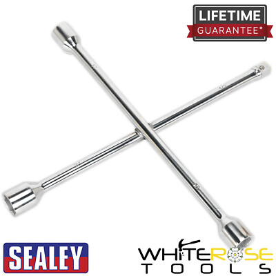 Sealey Wheel Brace 4-Way 1/2''Sq Drive + 17 19 21mm