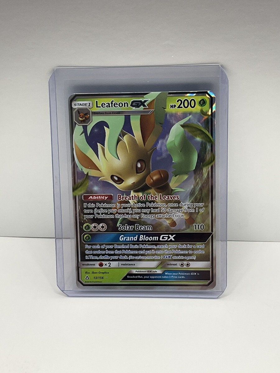 Leafeon GX 13/156 Ultra Prism Ultra Rare Full Art Pokemon TCG Card Leafeon GX 13/156 Ultra Prism Ultra Rare Full Art Pokemon TCG Card