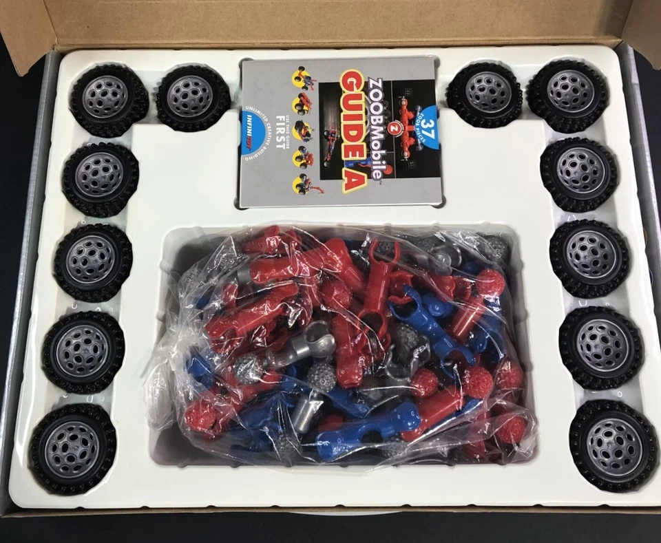 ZOOBMOBILE CAR DESIGNER KIT 76 PIECES INSTRUCTIONS FOR 13 MODELS 12 WHEELS - Image 3 of 4