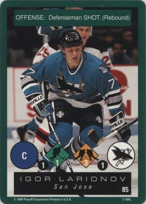 1995-96 Playoff One on One Challenge - Igor Larionov #85 - 1 of 1