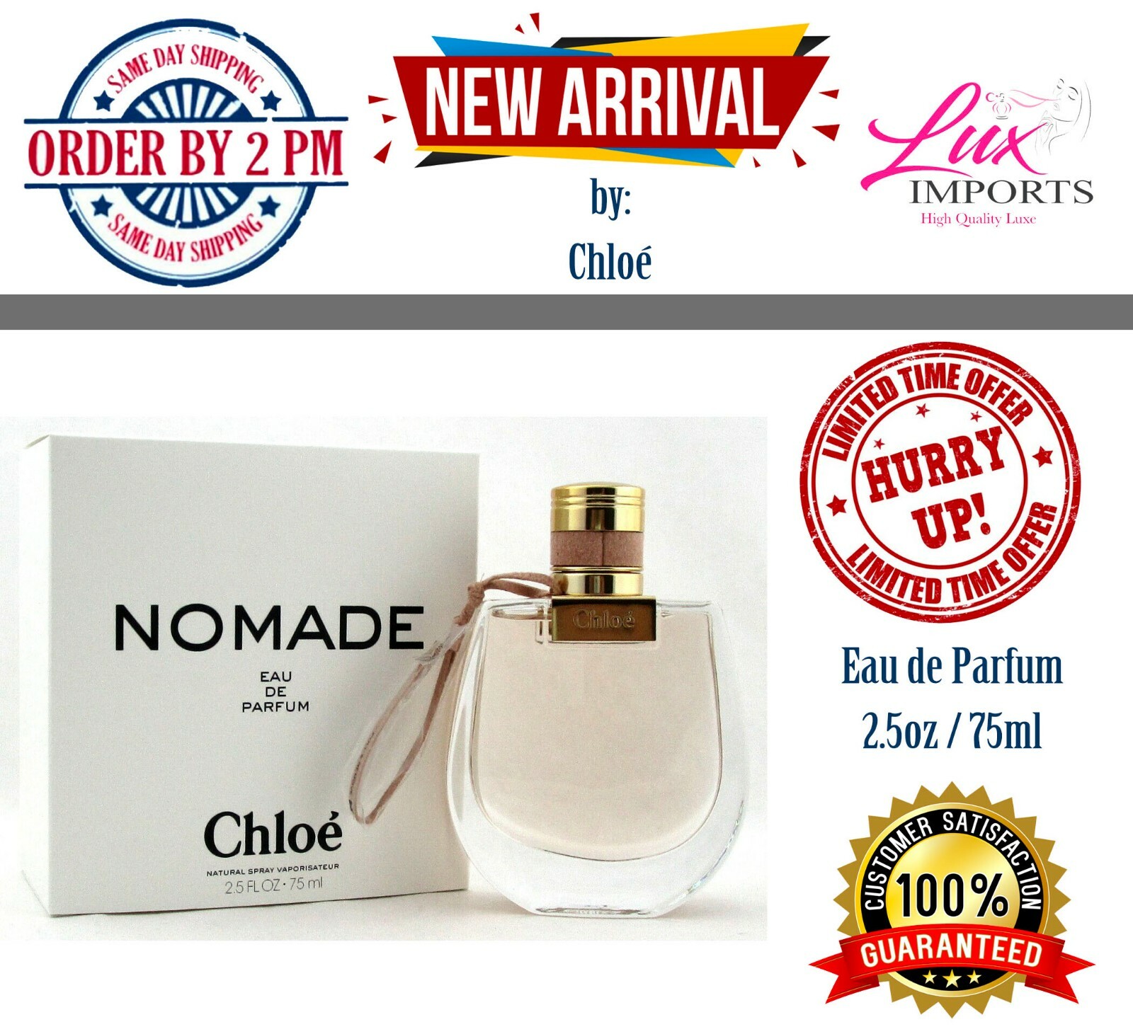 NOMADE 2.5 Oz Eau De Parfum Spray by Chloe for Women for sale online | eBay