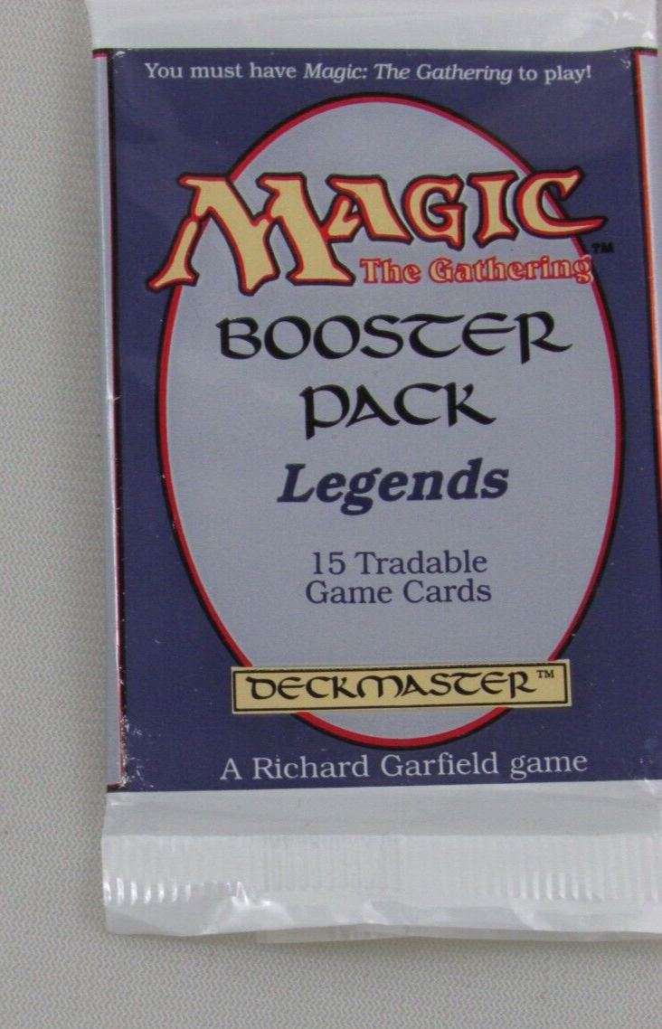 マジックザギャザリング MTG Legends Booster MAGIC THE GATHERING LEGENDS BOOSTER WRAPPER - EMPTY NO CARDS