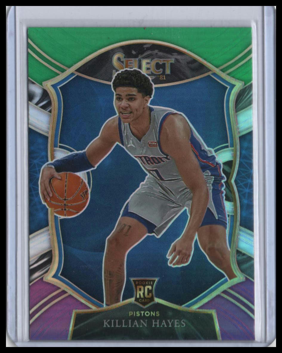 2020-21 Panini Select Killian Hayes Green White Purple #67 Rookie