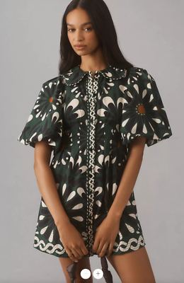Farm Rio Ainika Flowers Short Puff-Sleeve Mini Dress | eBay