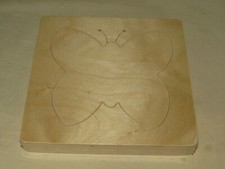 Lagenpuzzle Entwicklungspuzzle Holz Puzzle Schmetterling - ab 3 J - unbemalt (1)