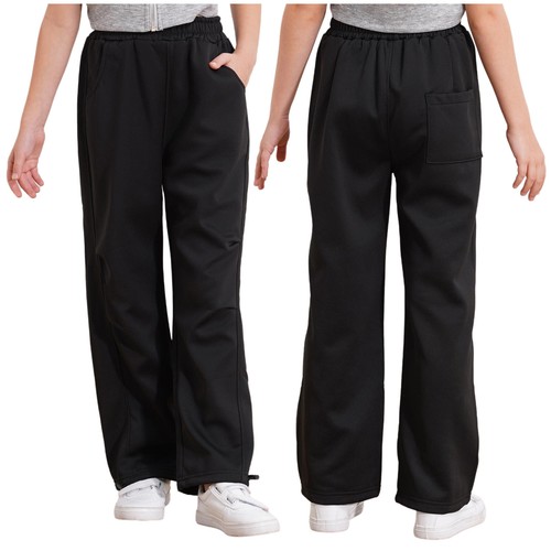 Unisex Kids Pants Athletics Trousers Hem Sweatpants Performance Waistband Park - Picture 21 of 34