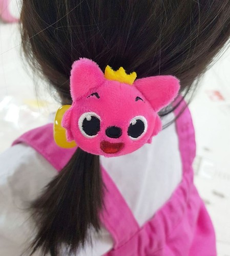 Pinkfong Baby Shark Plush Hair band Hair Tie 3pcs Set Cute Kids Gift - Picture 4 of 5