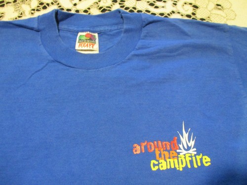 PETER, PAUL & MARY AROUND THE CAMPFIRE VINTAGE 90's T-SHIRT MEDIUM SUPER RARE - Picture 2 of 9