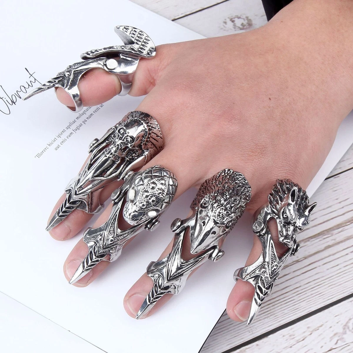Long clearance knuckle rings