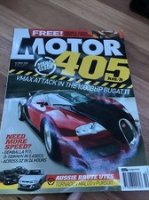 MOTOR Car magazine OCT 2005 VEYRON GEMBALLA TORNADO MALOO PURSUIT M5 XK JCW Z06
