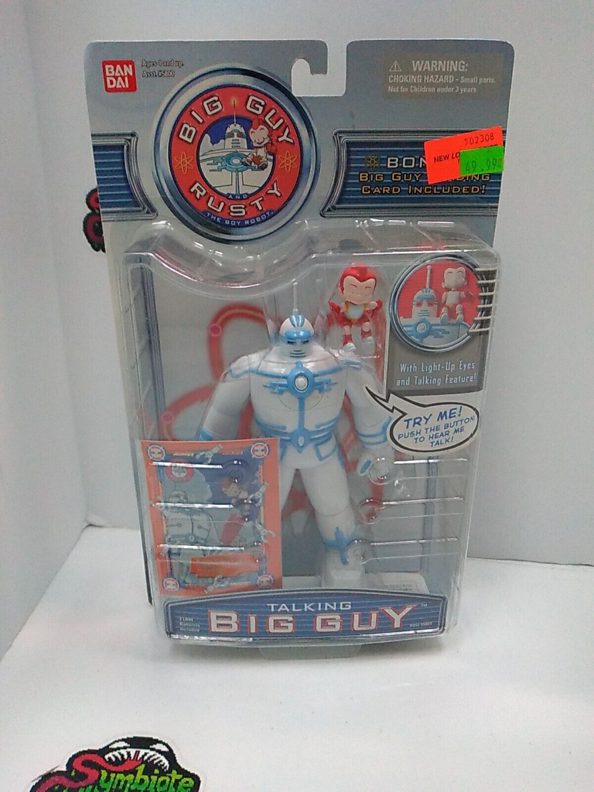 Bandai BIG GUY & Rusty Robot - Talking Figure Fox Kids  Tesujin KO 1999