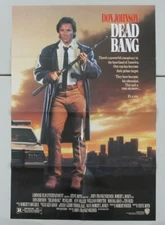 DEAD BANG ORIGINAL FOLDED MOVIE POSTER 1989 DON JOHNSON LAPD DETECTIVE