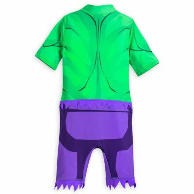Marvel Avengers Hulk Swim Shirt Wet Suit Boy Size 5/6