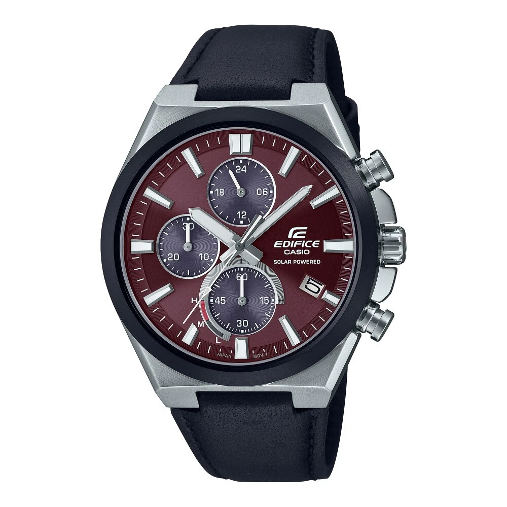 Edifice leather hotsell belt watches