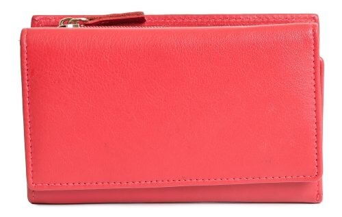 Golunski leather trifold purse Style 17006 1-7 range Colour Red RFID New - Picture 1 of 2