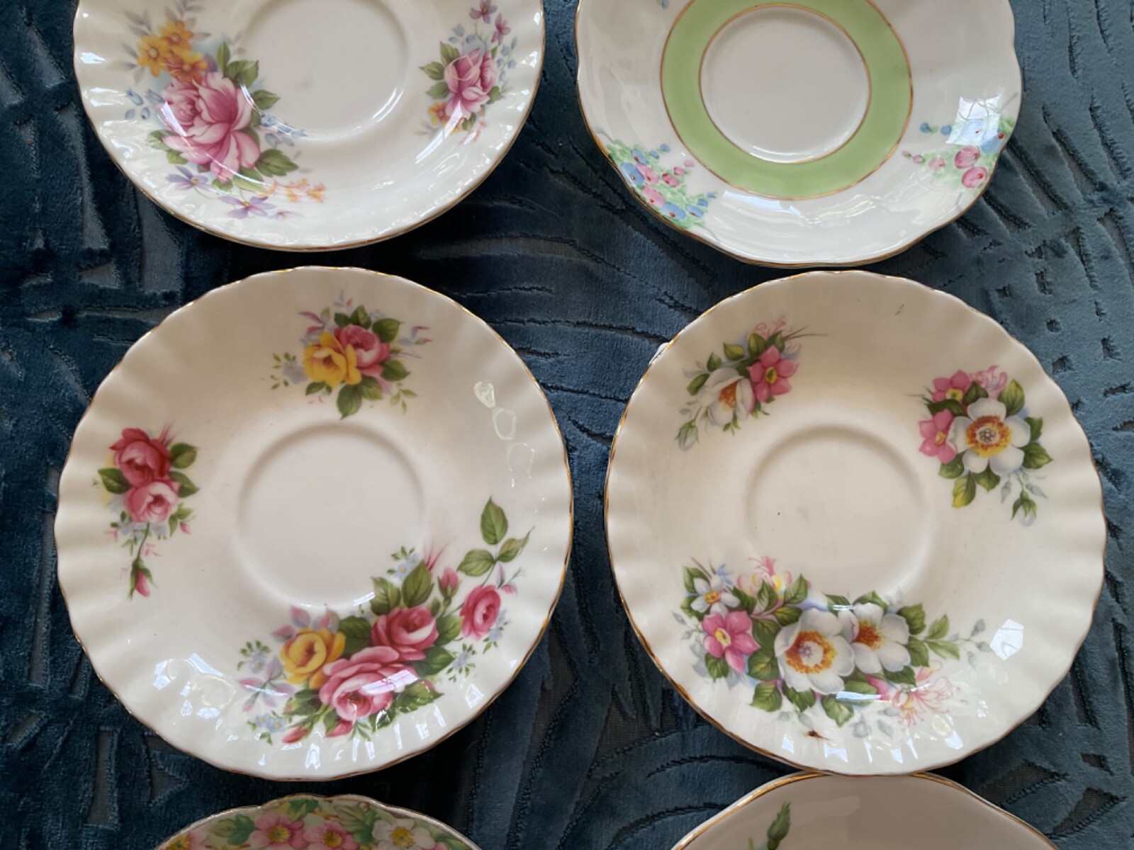 Vintage English Saucers,Royal Albert,Hampton,Roslyn,Crown,Meakin etc eBay