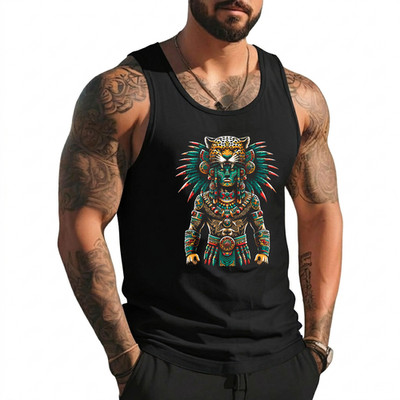 Aztec Jaguar Warrior Aztec Culture Mayan Indigenous T-Shirt  Tank Top
