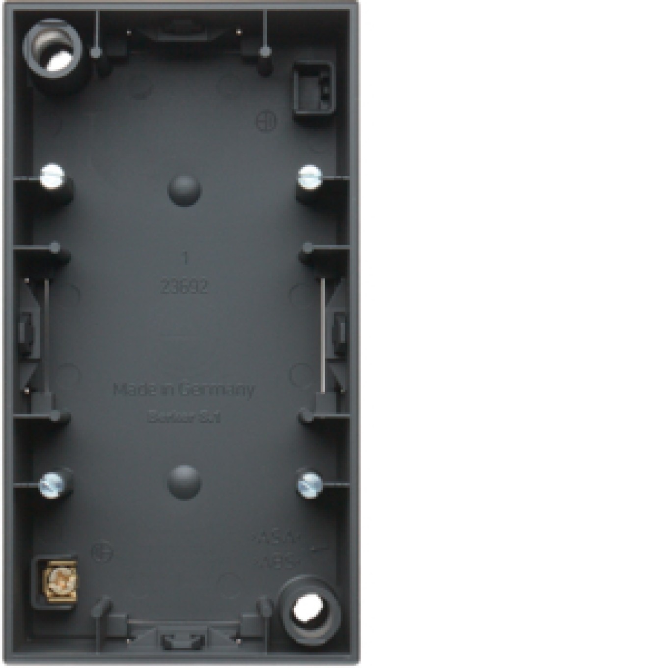 Berker S.1 Surface Mounted Box Double Anthracite Matt 10429949