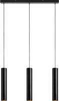 Schwarz Moderne HäNgelampe Pendelleuchte 3X35W/Gu10 IP20 7X85X190 [Cm]