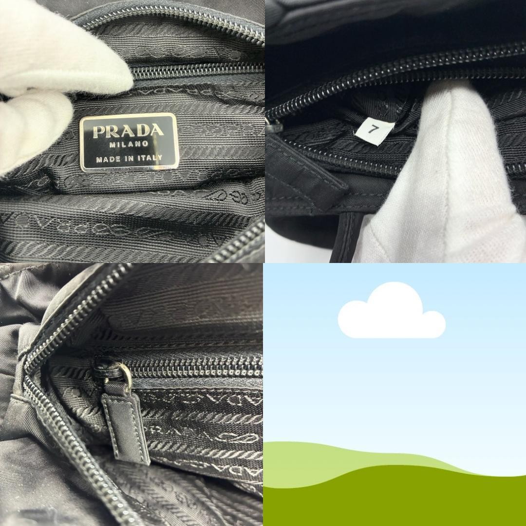 PRADA Nylon Tote Bag Black Authentic Logo Handbag Women's Fashion thumbnail 20