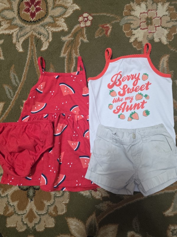 Girls Sz 12m Lot Of 2 Cute Outfits