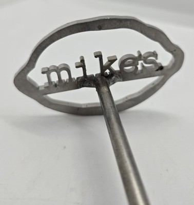 Mike s Hard Lemonade Metal Branding Iron Logo Bar Tool Promo Breweriana Rare New