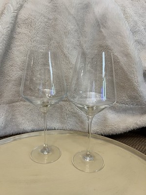 Krosno Large White Wine Glasses Set of 2 13.2 oz, Avant-Garde Collection