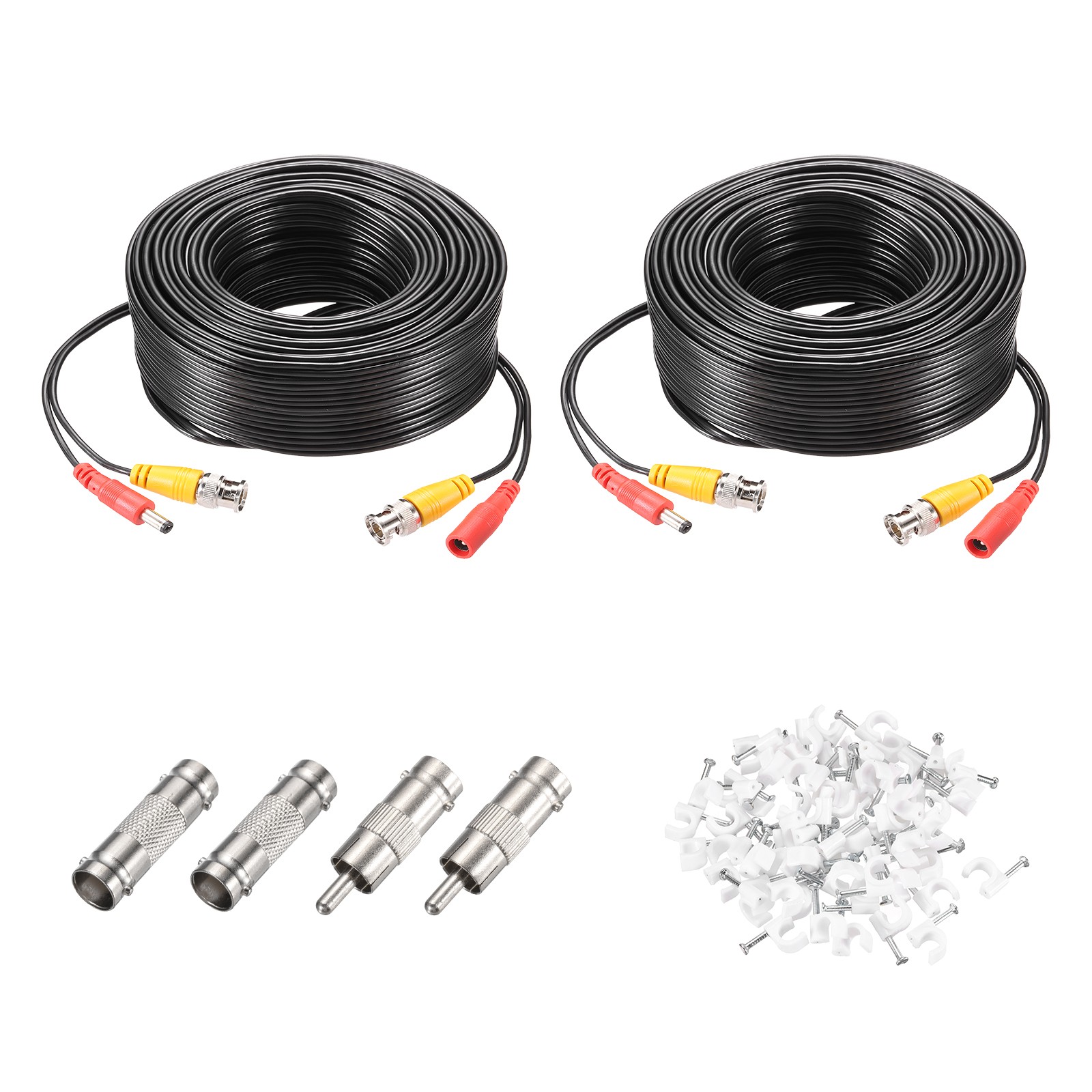 BNC Video Power Cable,20m/66ft All-in-One Security Camera Wi