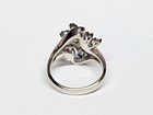 BEAUTIFUL 14kw Gold Natural Sapphire & Diamond Lasso Bypass Cluster Ring Sz 7.25 — photo 7