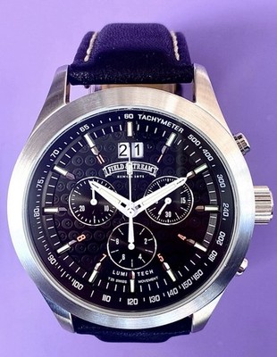 Field & Stream Men's Lumi Tech Swiss Quartz Chrono Black Dial Watch F183GKSKLC