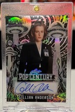 Gillian Anderson 2025 Leaf Pop Century Autograph X-Files Sci-Fi 8/10
