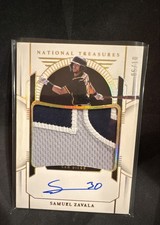 2024 Panini National Treasures - Prospect GOLD Patch / Auto  Samuel Zavala /10
