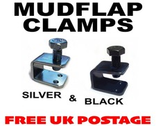 Mudflap Fitting Fixing Clamps U C Clamp Mud Flaps Black or Silver 4 - 200 pack